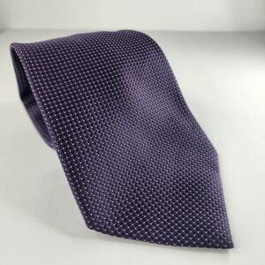CEDARWOOD STATE Purple & White Dots Tie.